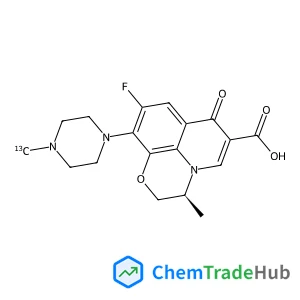(3S)-9-Fluoro-3-methyl-10-[4-(~13~C,~2~H_3_)methyl-1-piperazinyl]-7-oxo-2,3-dihydro-7H-[1,4]oxazino[2,3,4-ij]quinoline-6-carboxylic acid