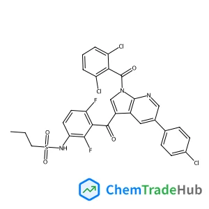 N-(3-(5-(4-chlorophenyl)-1-(2,6-dichlorobenzoyl)-1H-pyrrolo[2,3-b]pyridine-3-carbonyl)-2,4-difluorophenyl)propane-1-sulfonamide