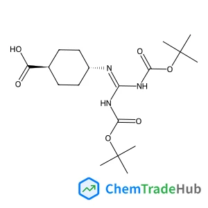 4-trans-[Bis(t-butyloxycarbonyl)-guanidino]cyclohexane carboxylic acid