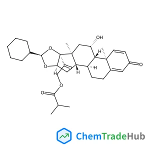 2-[(4aR,4bS,6aS,6bS,8R,9aR,10aS,10bS)-8-Cyclohexyl-5-hydroxy-4a,6a-dimethyl-2-oxo-2,4a,4b,5,6,6a,9a,10,10a,10b,11,12-dodecahydro-6bH-naphtho[2',1':4,5]indeno[1,2-d][1,3]dioxol-6b-yl]-2-oxoethyl 2-meth
ylpropanoate