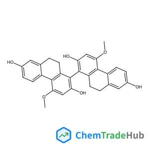 2,2',4,4',7,7'-Hexahydroxy-1,1'-biphenanthrene; 9,9',10,10'-Tetrahydro, 4,4'-di-Me ether