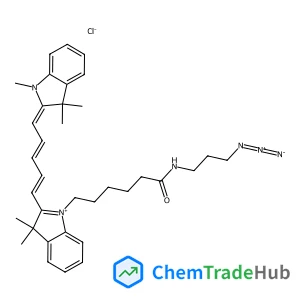 1-{6-[(3-Azidopropyl)amino]-6-oxohexyl}-3,3-dimethyl-2-[(1E,3E,5E)-5-(1,3,3-trimethyl-1,3-dihydro-2H-indol-2-ylidene)-1,3-pentadien-1-yl]-3H-indolium chloride