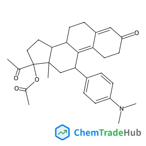 (11beta)-11-[4-(Dimethylamino)phenyl]-3,20-dioxo-19-norpregna-4,9-dien-17-yl acetate