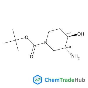 2-Methyl-2-propanyl (3S,4S)-3-amino-4-hydroxy-1-piperidinecarboxylate