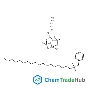 Benzenemethanaminium, N,N-dimethyl-N-octadecyl-, hydroxide tricyclo[5.1.1.1~3,5~]tetrasiloxane-1,3,5,7-tetrolate, lithium magnesium sodium salt (1:2:1:1:1:1)
