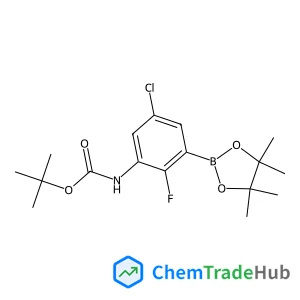 TERT-BUTYL (5-CHLORO-2-FLUORO-3-(4,4,5,5-TETRAMETHYL-1,3,2-DIOXABOROLAN-2-YL)PHENYL)CARBAMATE