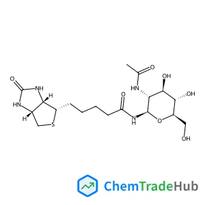 2-Acetamido-2-deoxy-N-{5-[(3aS,4S,6aR)-2-oxohexahydro-1H-thieno[3,4-d]imidazol-4-yl]pentanoyl}-beta-D-glucopyranosylamine