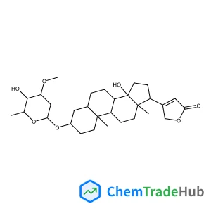 (3beta,5beta)-3-[(2,6-Dideoxy-3-O-methyl-beta-D-lyxo-hexopyranosyl)oxy]-14-hydroxycard-20(22)-enolide