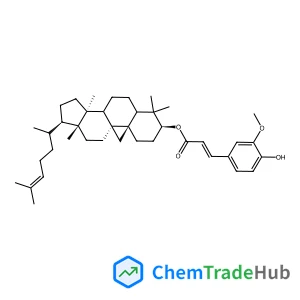 (3beta,5xi,8xi,9beta,17alpha,20S)-9,19-Cyclolanost-24-en-3-yl (2E)-3-(4-hydroxy-3-methoxyphenyl)acrylate