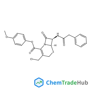 4-Methoxyphenyl (6R,7R)-3-(chloromethyl)-8-oxo-7-[(phenylacetyl)amino]-5-thia-1-azabicyclo[4.2.0]oct-2-ene-2-carboxylate