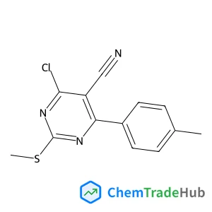 4-Chloro-6-(4-methylphenyl)-2-(methylsulfanyl)-5-pyrimidinecarbonitrile
