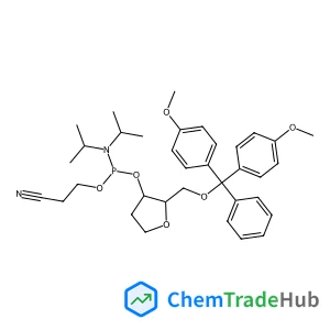 1,4-Anhydro-5-O-[bis(4-methoxyphenyl)(phenyl)methyl]-3-O-[(2-cyanoethoxy)(diisopropylamino)phosphino]-2-deoxy-D-erythro-pentitol