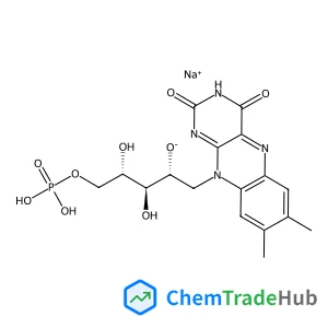 Sodium 1-deoxy-1-(7,8-dimethyl-2,4-dioxo-3,4-dihydrobenzo[g]pteridin-10(2H)-yl)-5-O-(hydroxyphosphinato)-D-ribitol