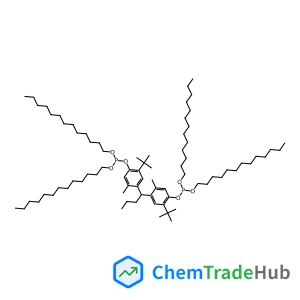 4-[1-(4-{[Bis(tridecyloxy)phosphino]oxy}-5-isopropyl-2-methylphenyl)-2-pentanyl]-5-methyl-2-(2-methyl-2-propanyl)phenyl ditridecyl phosphite