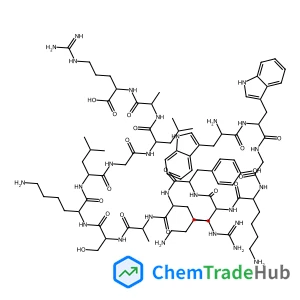 Tryptophyltryptophylglycyllysyllysyltyrosylarginylalanylseryllysylleucylglycylleucylalanylarginine