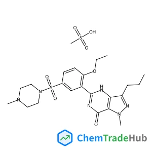 5-{2-Ethoxy-5-[(4-methyl-1-piperazinyl)sulfonyl]phenyl}-1-methyl-3-propyl-1,4-dihydro-7H-pyrazolo[4,3-d]pyrimidin-7-one methanesulfonate (1:1)