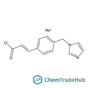 Sodium (2E)-3-[4-(1H-imidazol-1-ylmethyl)phenyl]acrylate