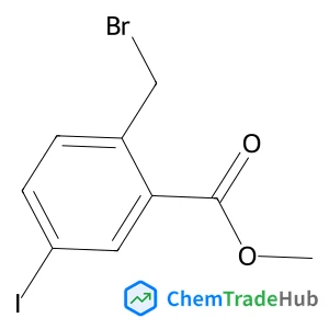 Methyl 2-(bromomethyl)-5-iodobenzoate structure