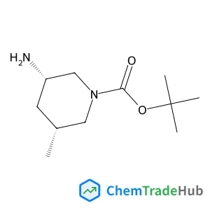 1-Piperidinecarboxylic acid, 3-amino-5-methyl-, 1,1-dimethylethyl ester, (3S,5R)-