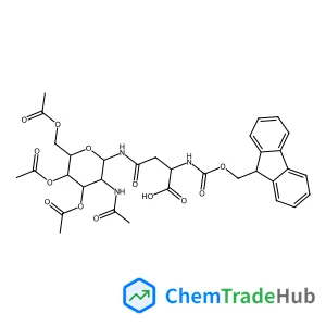 2-Acetamido-3,4,6-tri-O-acetyl-2-deoxy-N-{N-[(9H-fluoren-9-ylmethoxy)carbonyl]-L-beta-aspartyl}-beta-D-glucopyranosylamine