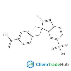 4-(2,3-DiMethyl-5-sulfo-3H-indol-3-yl)benzoic acid