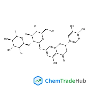 (2S)-2-(3,4-Dihydroxyphenyl)-5-hydroxy-4-oxo-3,4-dihydro-2H-chromen-7-yl 2-O-(6-deoxy-alpha-L-mannopyranosyl)-beta-D-glucopyranoside
