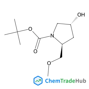 2-Methyl-2-propanyl (2S,4R)-4-hydroxy-2-(methoxymethyl)-1-pyrrolidinecarboxylate