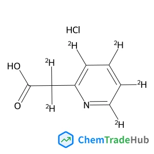 2,2-dideuterio-2-(3,4,5,6-tetradeuterio-2-pyridyl)acetic acid;hydrochloride structure