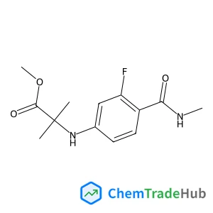 Methyl 2-((3-fluoro-4-(methylcarbamoyl)phenyl)amino)-2-methylpropanoate
