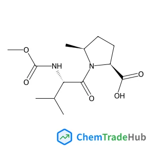 N-(Methoxycarbonyl)-L-valyl-(5S)-5-methyl-L-proline
