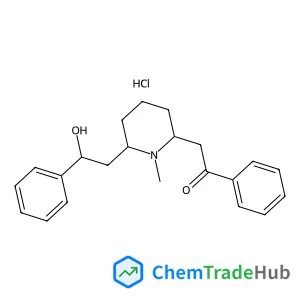 2-{(2R,6S)-6-[(2S)-2-Hydroxy-2-phenylethyl]-1-methyl-2-piperidinyl}-1-phenylethanone hydrochloride (1:1)