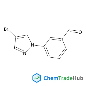 3-(4-Bromo-1H-pyrazol-1-yl)benzaldehyde structure