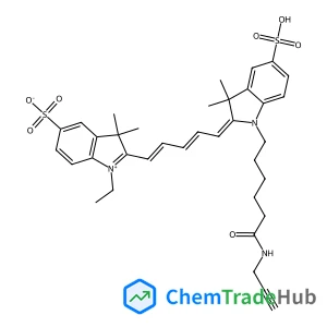 2-[(1E,3E,5Z)-5-{3,3-Dimethyl-1-[6-oxo-6-(2-propyn-1-ylamino)hexyl]-5-sulfo-1,3-dihydro-2H-indol-2-ylidene}-1,3-pentadien-1-yl]-1-ethyl-3,3-dimethyl-3H-indolium-5-sulfonate