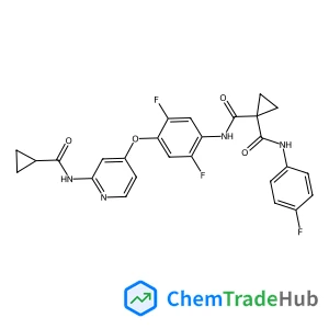 1,1-Cyclopropanedicarboxamide, n-[4-[[2-[(cyclopropylcarbonyl)amino]-4-pyridinyl]oxy]-2,5-difluorophenyl]-n'-(4-fluorophenyl)-