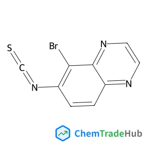 (E)-[(5-Bromo-6-quinoxalinyl)imino]methanethiol