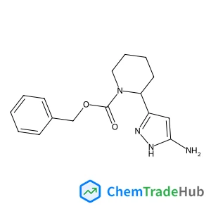 Benzyl 2-(5-amino-1H-pyrazol-3-yl)piperidine-1-carboxylate