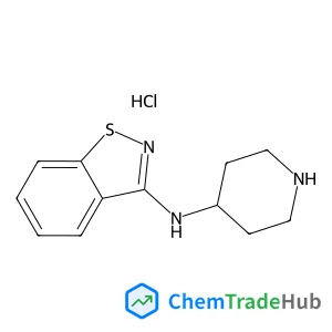 N-(4-Piperidinyl)-1,2-benzothiazol-3-amine hydrochloride (1:1)