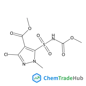 3-Chloro-5-[N-(methoxycarbonyl)sulfamoyl]-1-methyl-1H-pyrazole-4-carboxylic acid methyl ester