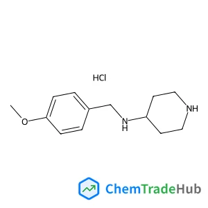 N-(4-Methoxybenzyl)-4-piperidinamine hydrochloride (1:1)