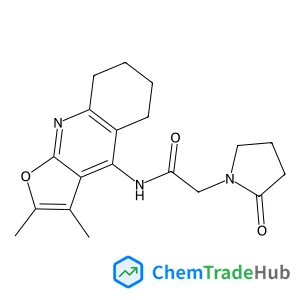 N-(2,3-Dimethyl-5,6,7,8-tetrahydrofuro[2,3-b]quinolin-4-yl)-2-(2-oxo-1-pyrrolidinyl)acetamide