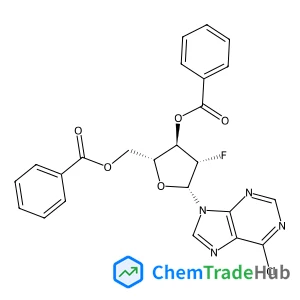 6-Chloro-9-(3,5-di-O-benzoyl-2-deoxy-2-fluoro-beta-D-arabinofuranosyl)-9H-purine