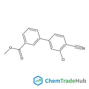 Methyl 3-(3-chloro-4-cyanophenyl)benzoate structure