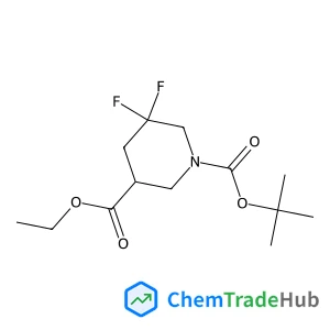 3-Ethyl 1-(2-methyl-2-propanyl) 5,5-difluoro-1,3-piperidinedicarboxylate