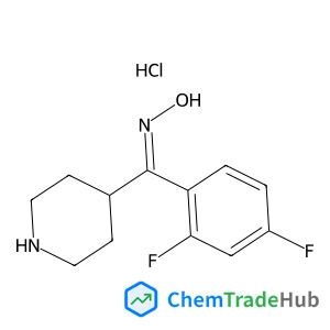 2,4-Difluorophenyl-(4-piperidinyl)methanone oxime hydrochloride