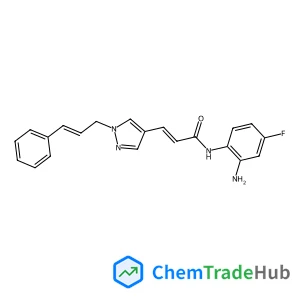 (E)-N-(2-amino-4-fluorophenyl)-3-(1-cinnamyl-1H-pyrazol-4-yl)acrylamide
