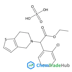 Ethyl (2-chlorophenyl)(6,7-dihydrothieno[3,2-c]pyridin-5(4H)-yl)acetate sulfate (1:1)