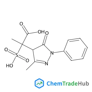 2-(3-Methyl-5-oxo-1-phenyl-4,5-dihydro-1H-pyrazol-4-yl)-2-sulfopropanoic acid
