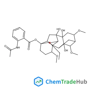 (1alpha,14alpha,16beta)-20-Ethyl-7,8,9-trihydroxy-1,14,16-trimethoxyaconitan-4-yl 2-acetamidobenzoate