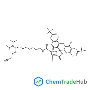 2',4,4',5',7,7'-Hexachloro-6-[(6-{[(2-cyanoethoxy)(diisopropylamino)phosphino]oxy}hexyl)carbamoyl]-3-oxo-3H-spiro[2-benzofuran-1,9'-xanthene]-3',6'-diyl bis(2,2-dimethylpropanoate)