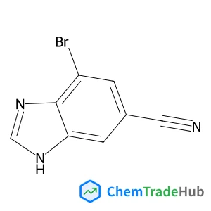 4-Bromo-1H-benzimidazole-6-carbonitrile structure